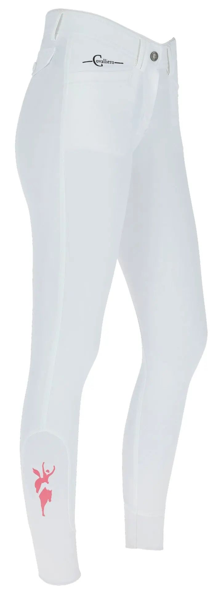 Pantaloni da equitazione Covalliero Janne x PinkRibbon, traspiranti, Taglia 46