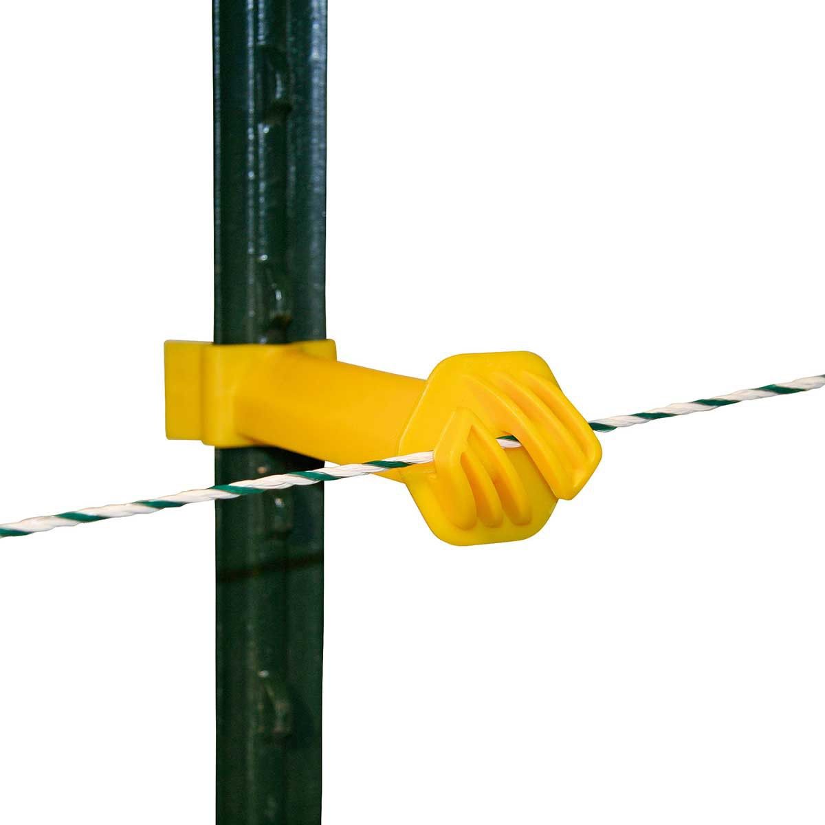 AKO Isolateur écarteur pour poteau en T, 25 pièces, jaune
