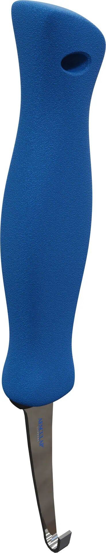 Coltello per zoccoli Aesculap ProCut monotagliente, manico ergonomico, vista laterale, impugnatura