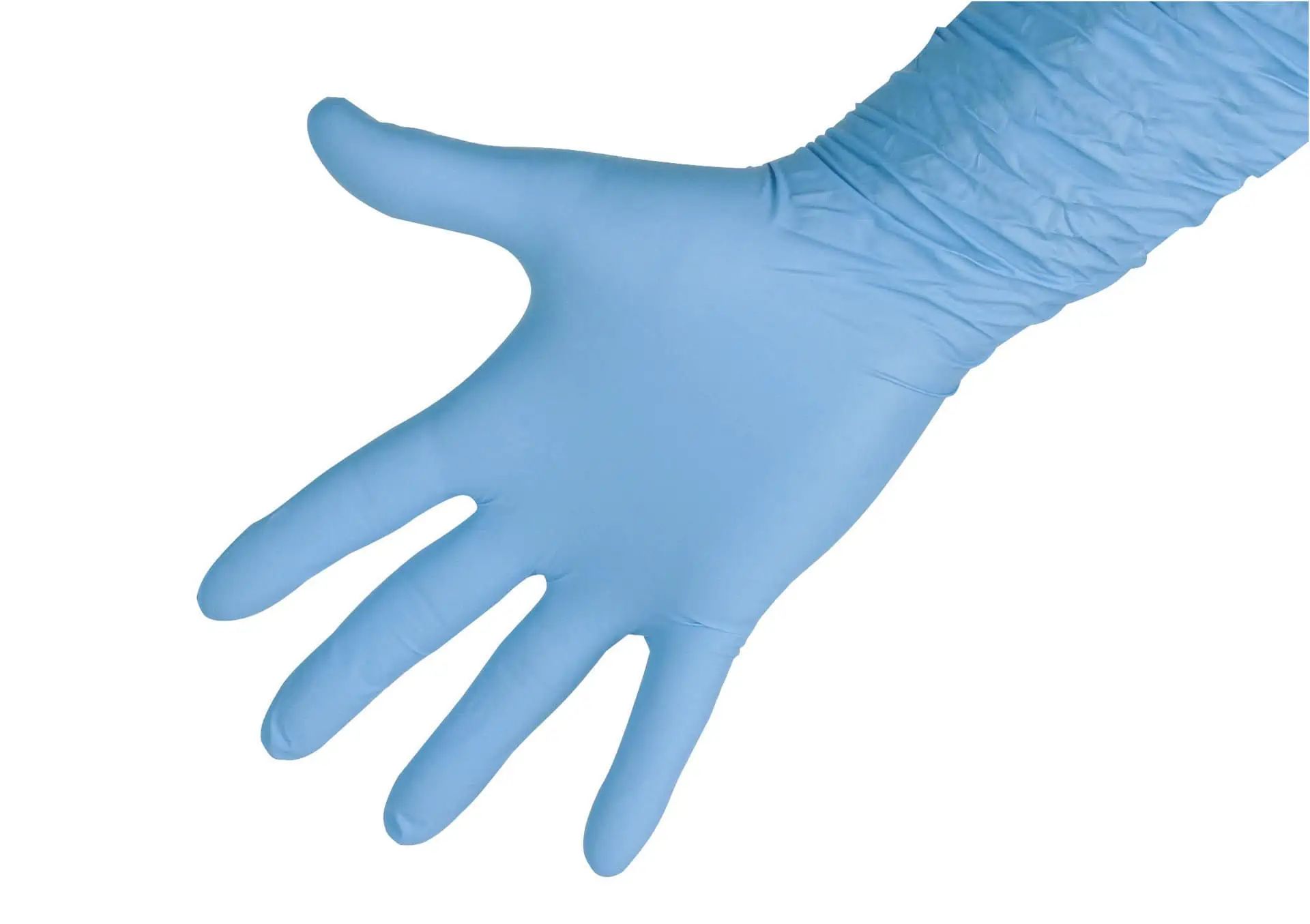 Nitrile PremiumPlus engångshandskar, 50 stycken, blå, pulverfria