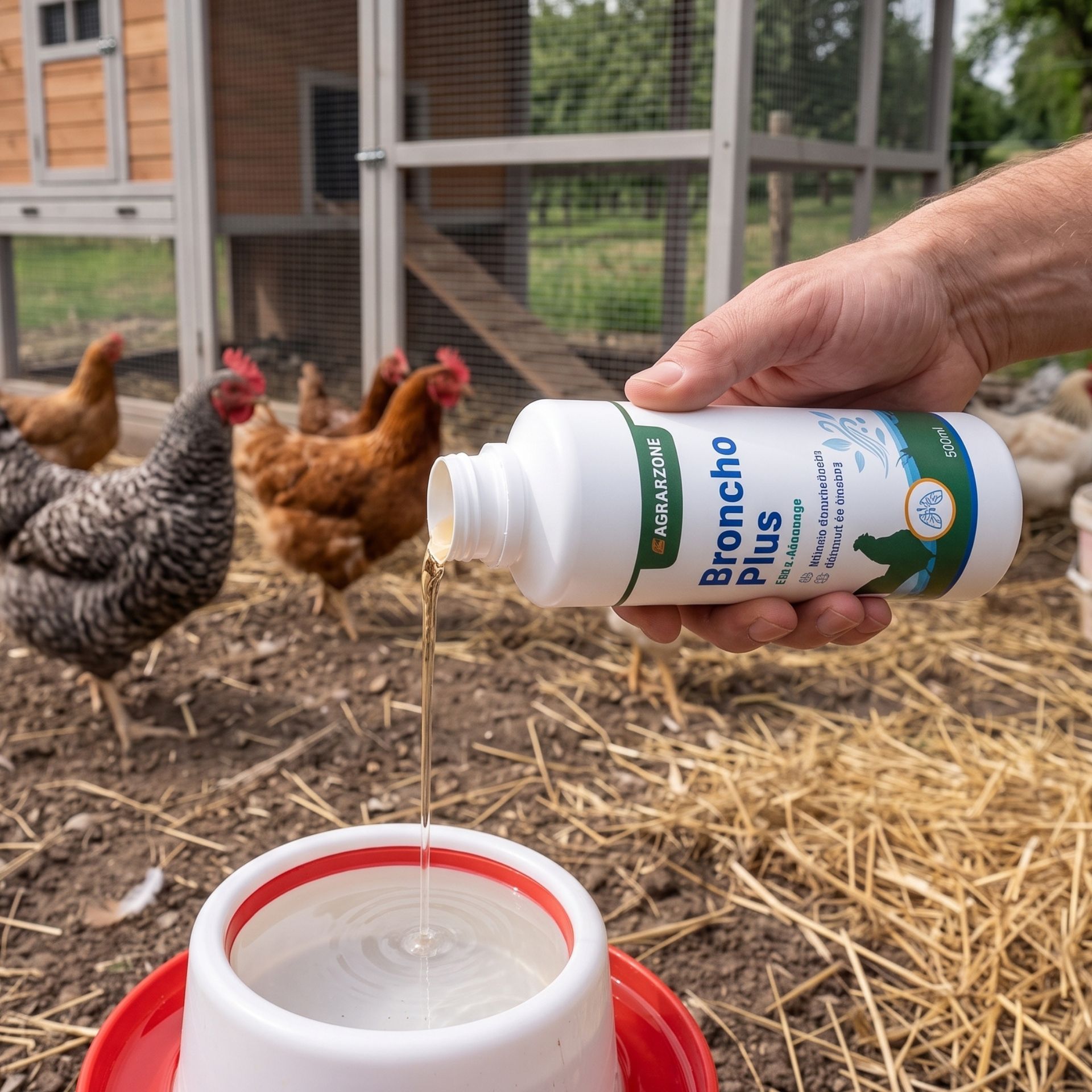 Huhn, Hühnerstall, Inkubation, Flüssiges Ergänzungsmittel, Flasche