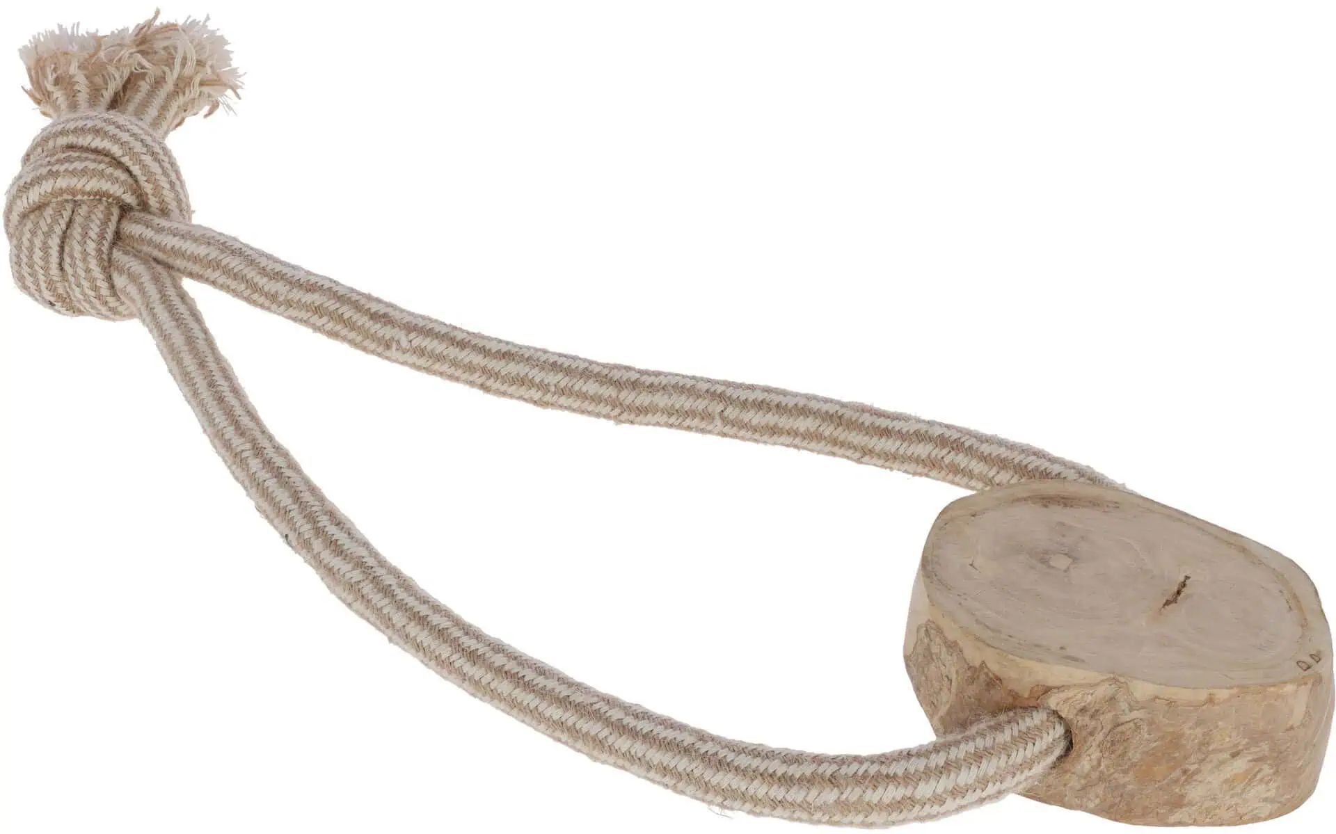 Chaîne en bois de caféier Kerbl Pet, jouet à mâcher naturel, 45 cm