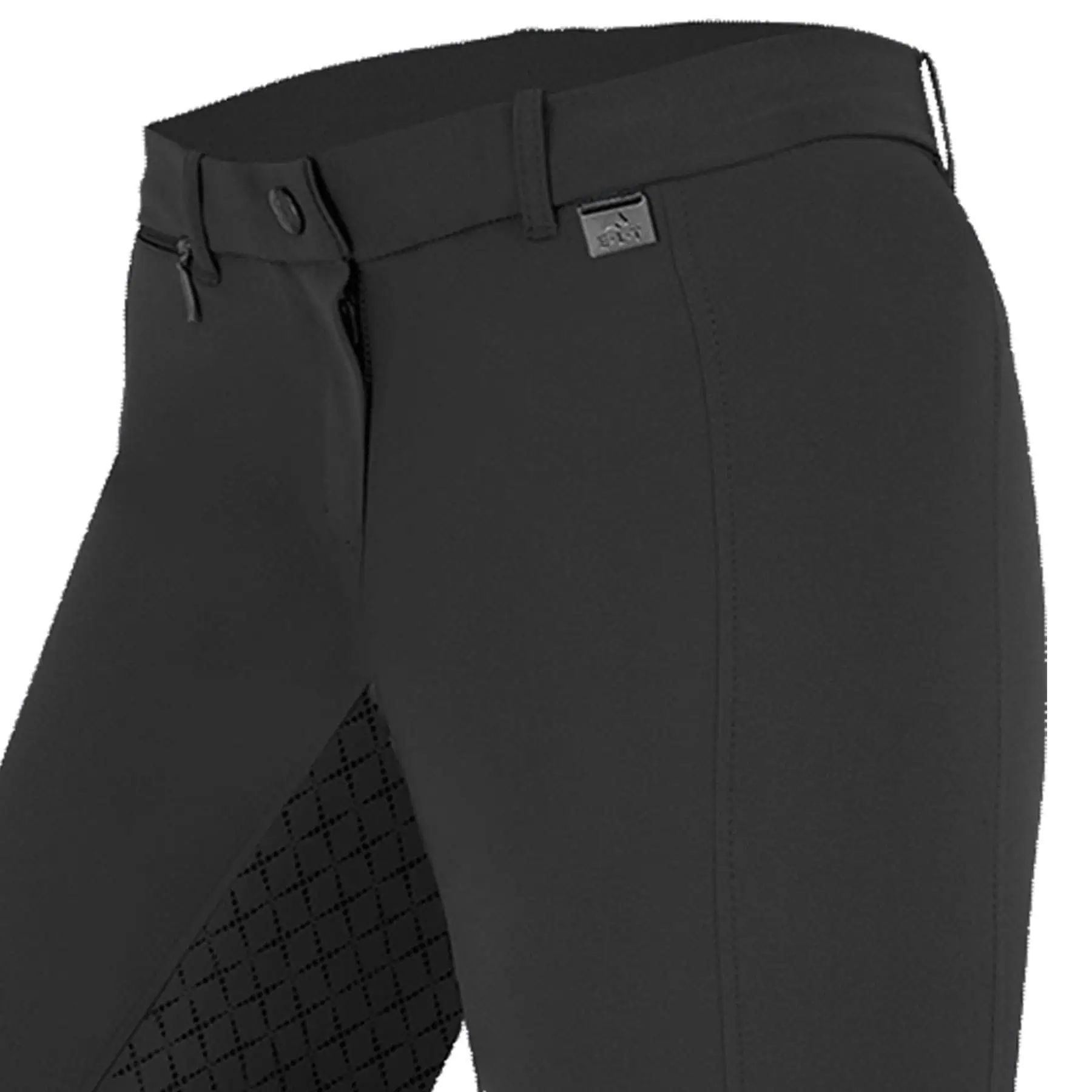 Pantalon d'équitation ELT Micro Sport en silicone, fond intégral, Noir, 140