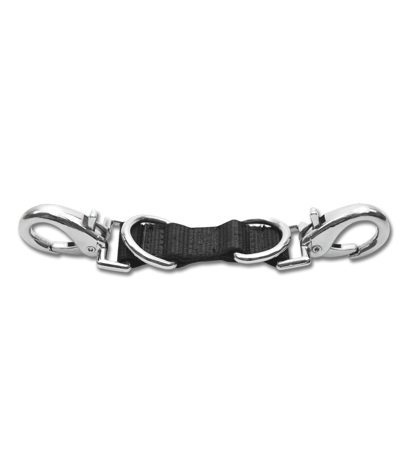 Waldhausen Longierbrille Double – 2 Karabiner & 2 D-Ringe, schwarz, 25 cm
