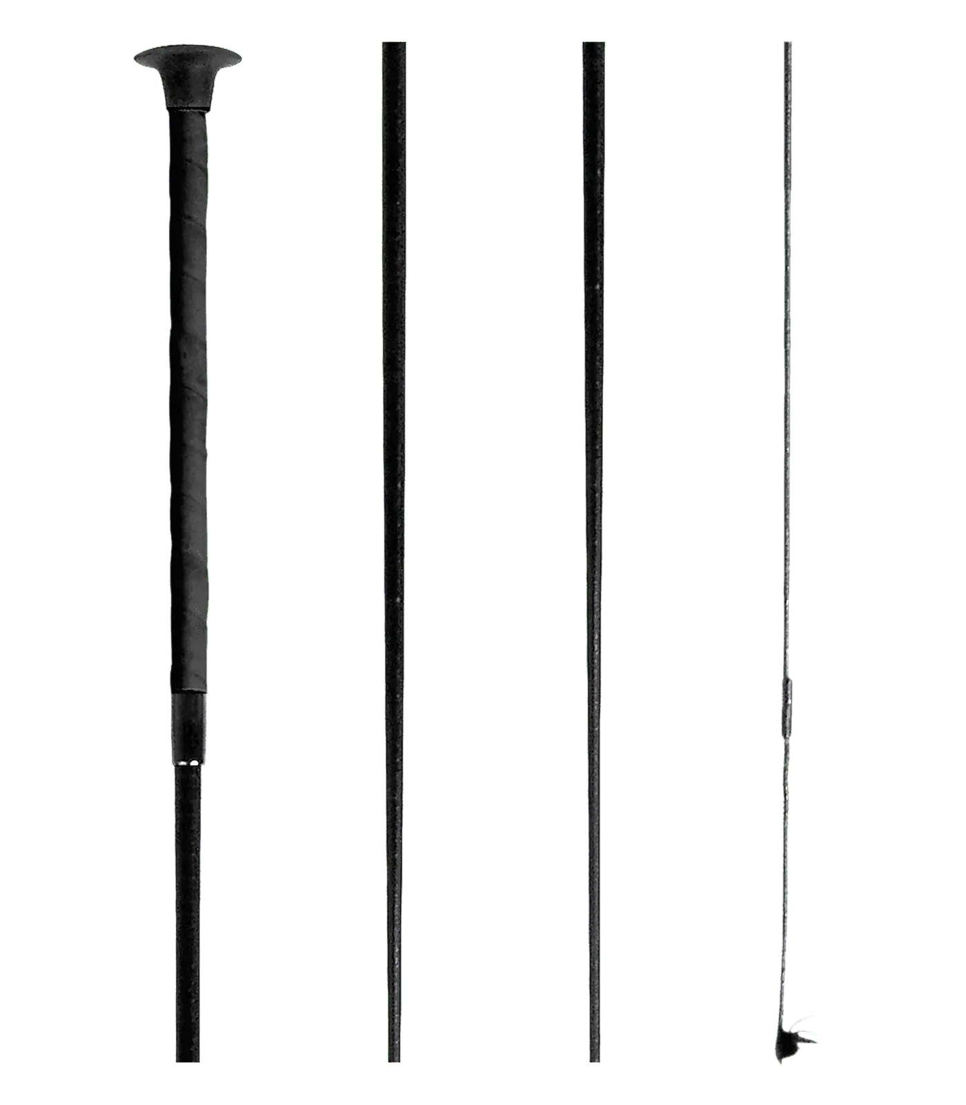 Waldhausen díjlovas és megérintő pálca, fekete, nagy gombbal és fogópánttal, 150 cm