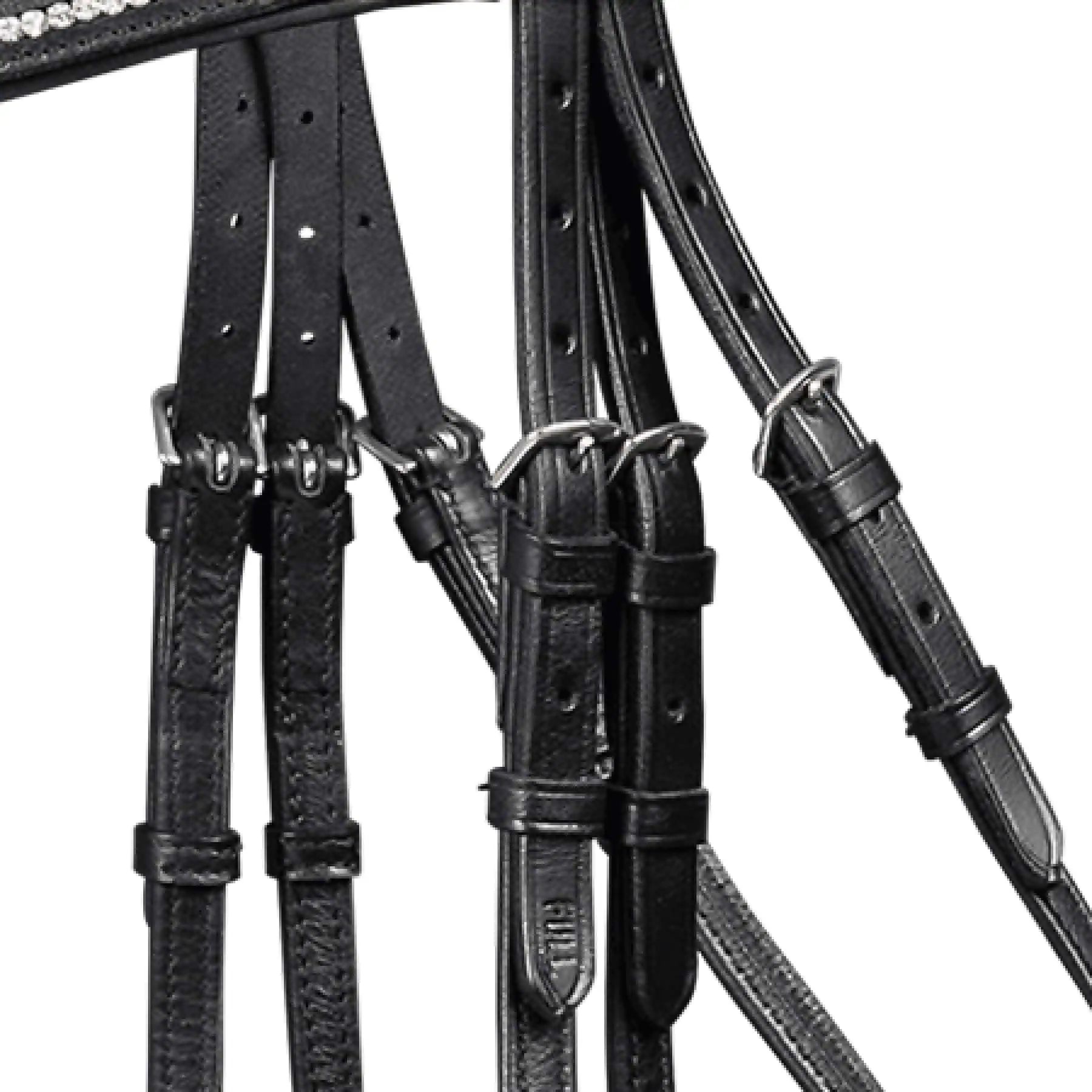 Waldhausen Trensenzaum X-Line Supersoft Glam schwarz, Pony