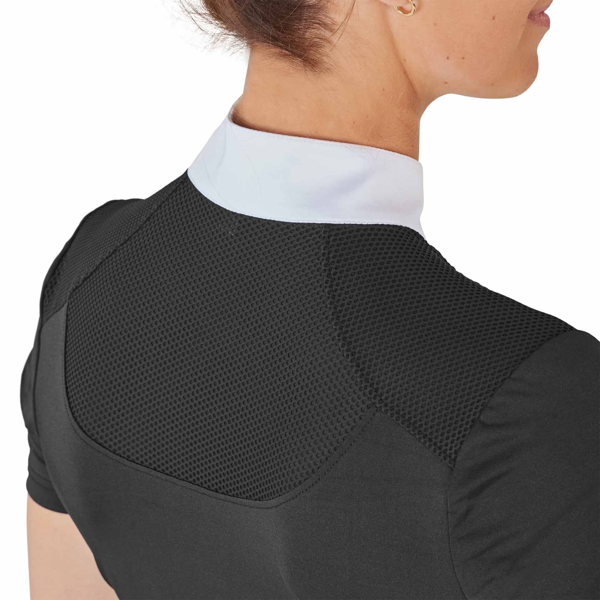 T-shirt de concours BUSSE ZAMORA, respirant avec inserts mesh, XL, Noir