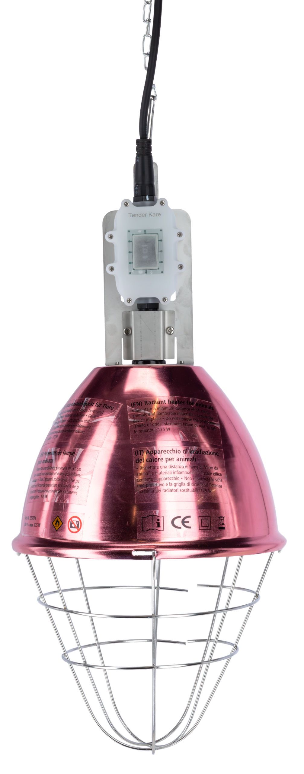 Kerbl Infrared Heat Lamp Splash IPX7, Waterproof, Carbon Tube Included