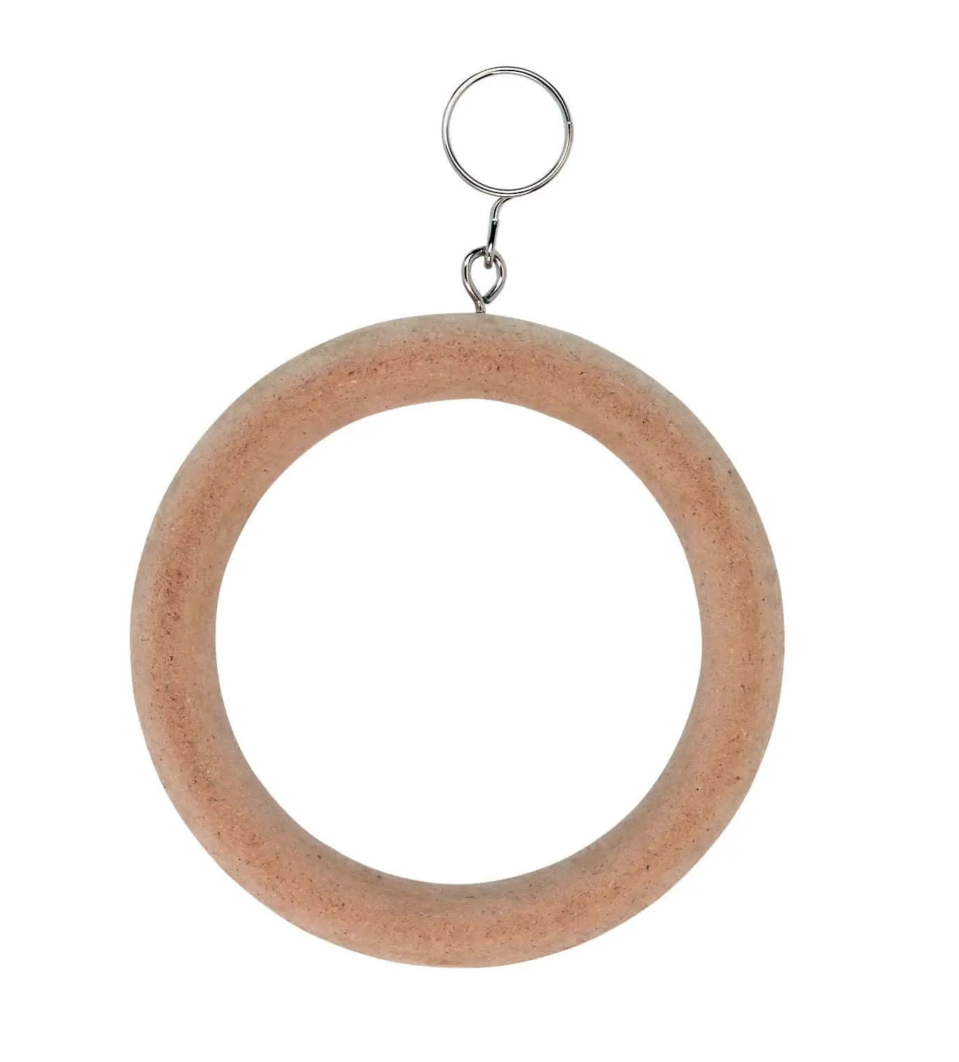 Kerbl Altalena ad Anello in Legno per Uccelli, Ø 10 cm
