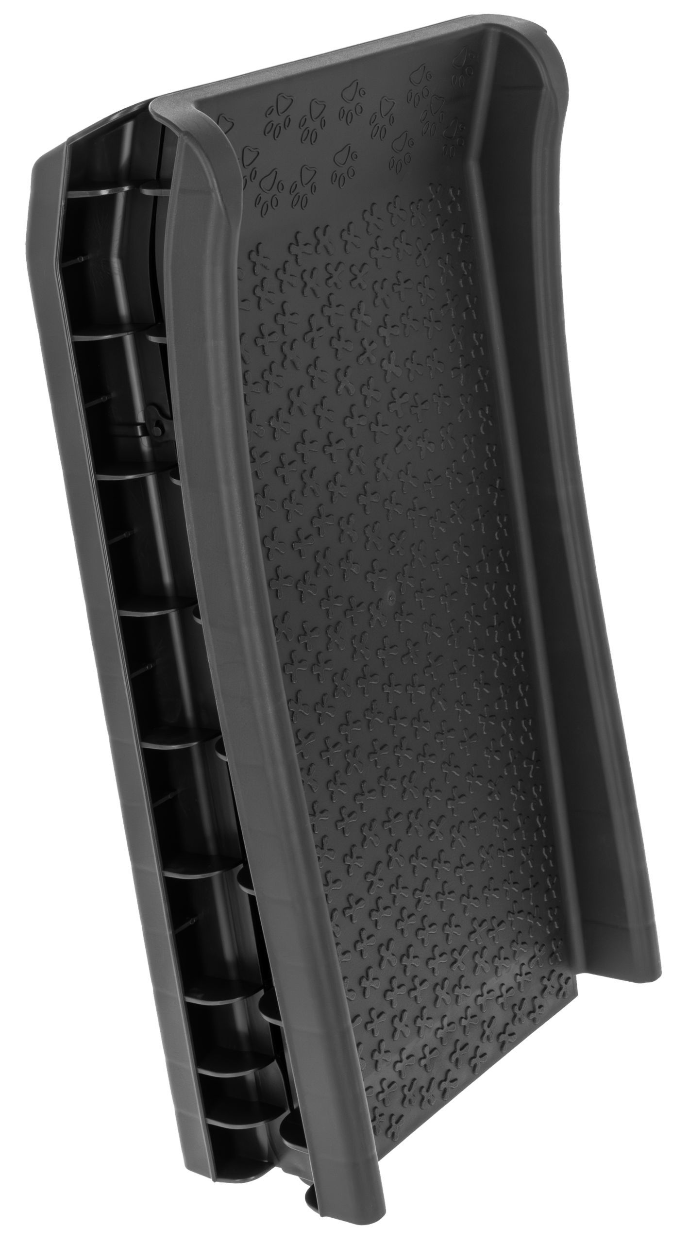 Messerschublade, Besteckorganizer, Schubladeneinsatz, Schwarz, Kunststoff