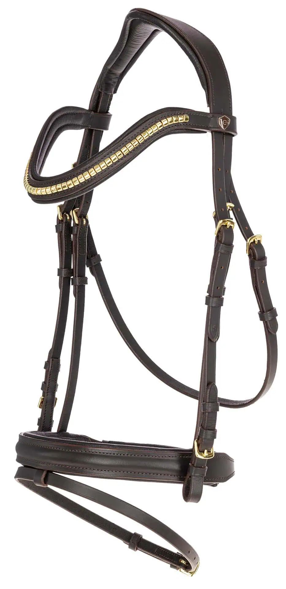 Covalliero snaffle bridle Clincher brown, COB