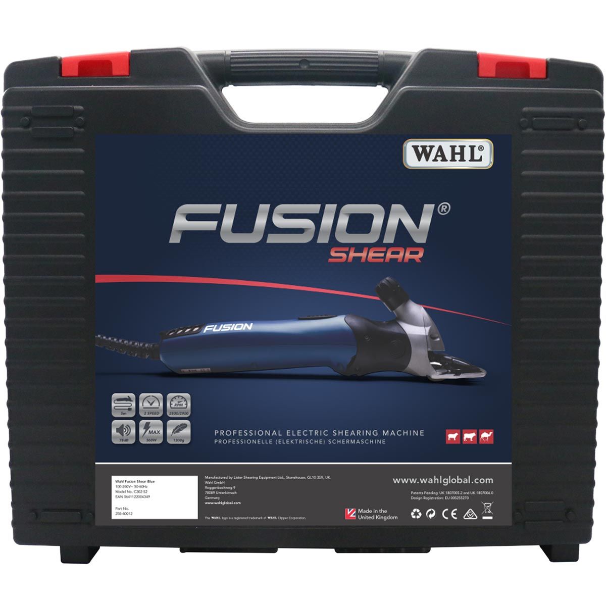 Mașină de tuns oi Wahl Fusion, motor puternic 360 W, 2 viteze, ambalaj