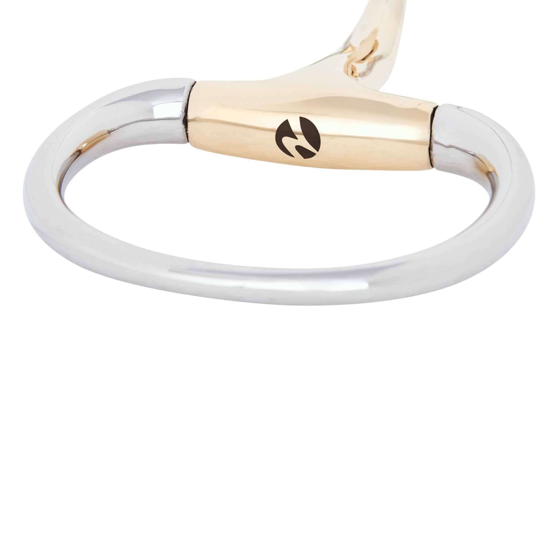 Mors à olives BUSSE KAUGAN-SHAPED, simple brisure 14 mm, détail