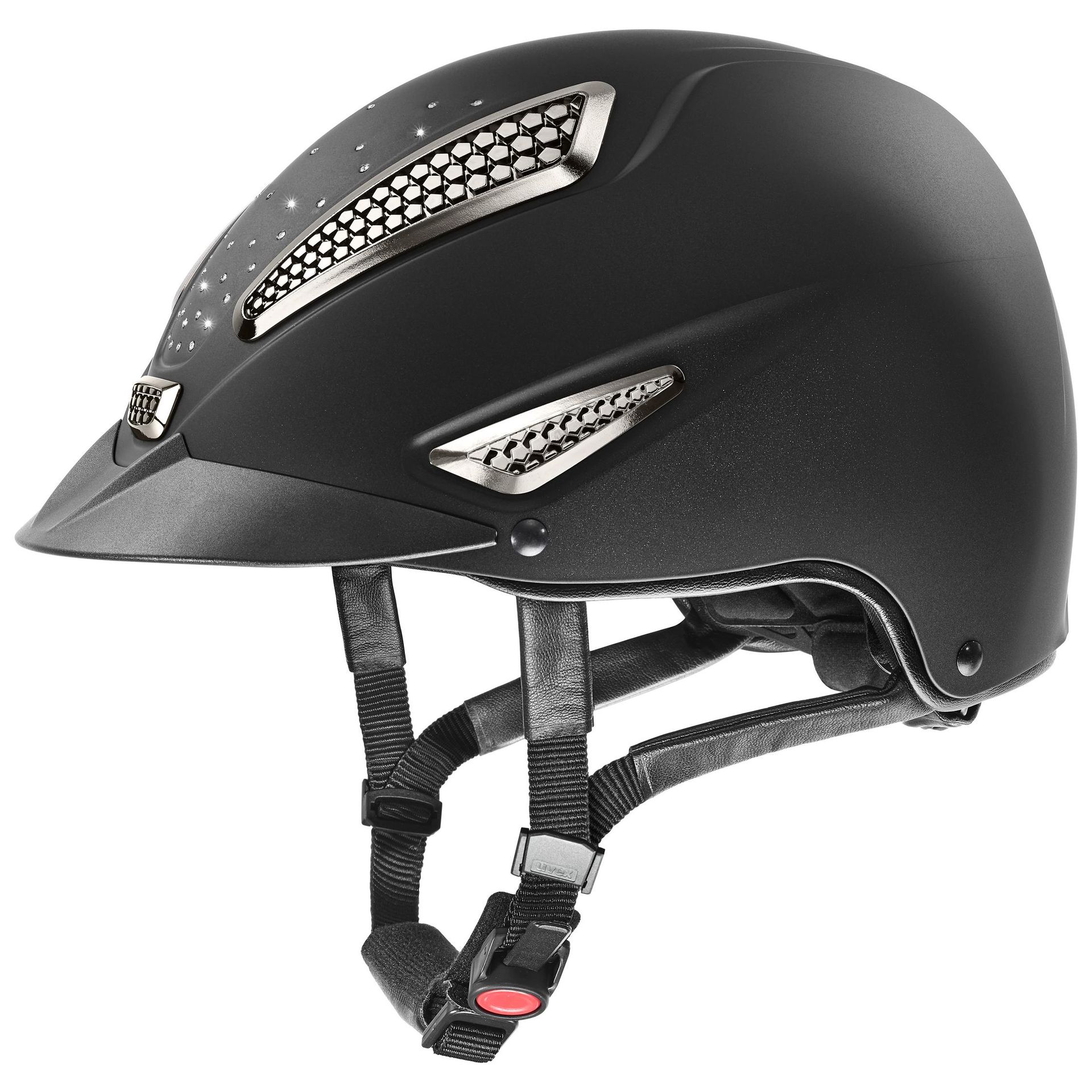 uvex Reithelm perfexxion III grace mat, mit Swarovski Kristallen