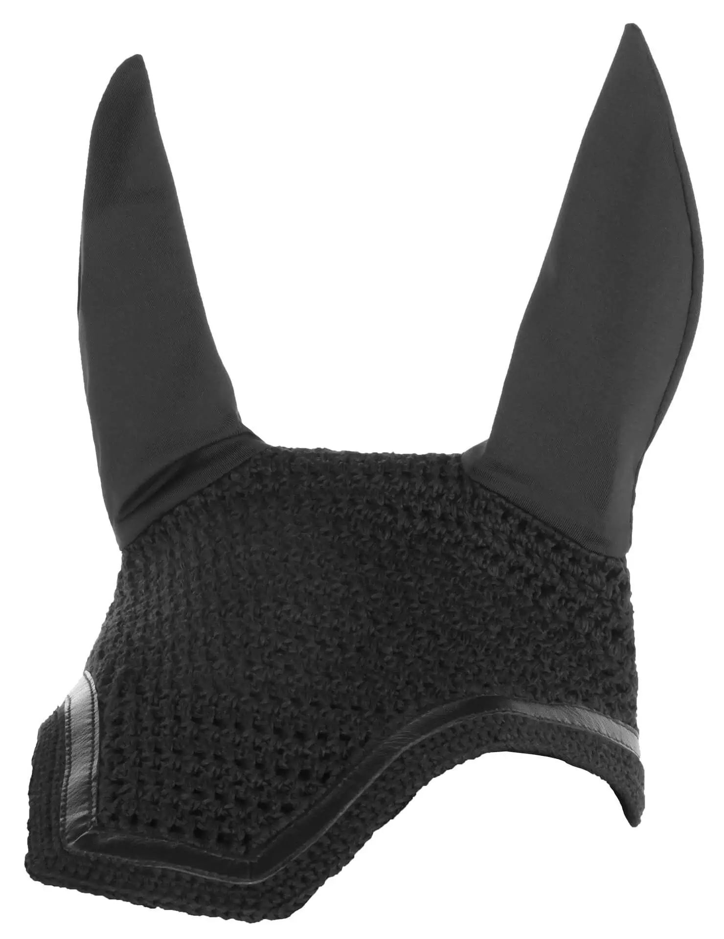 Bonnet anti-mouches Covalliero Linea, noir, poney