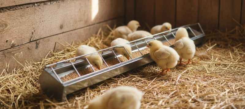 Feeding Trough Chicks