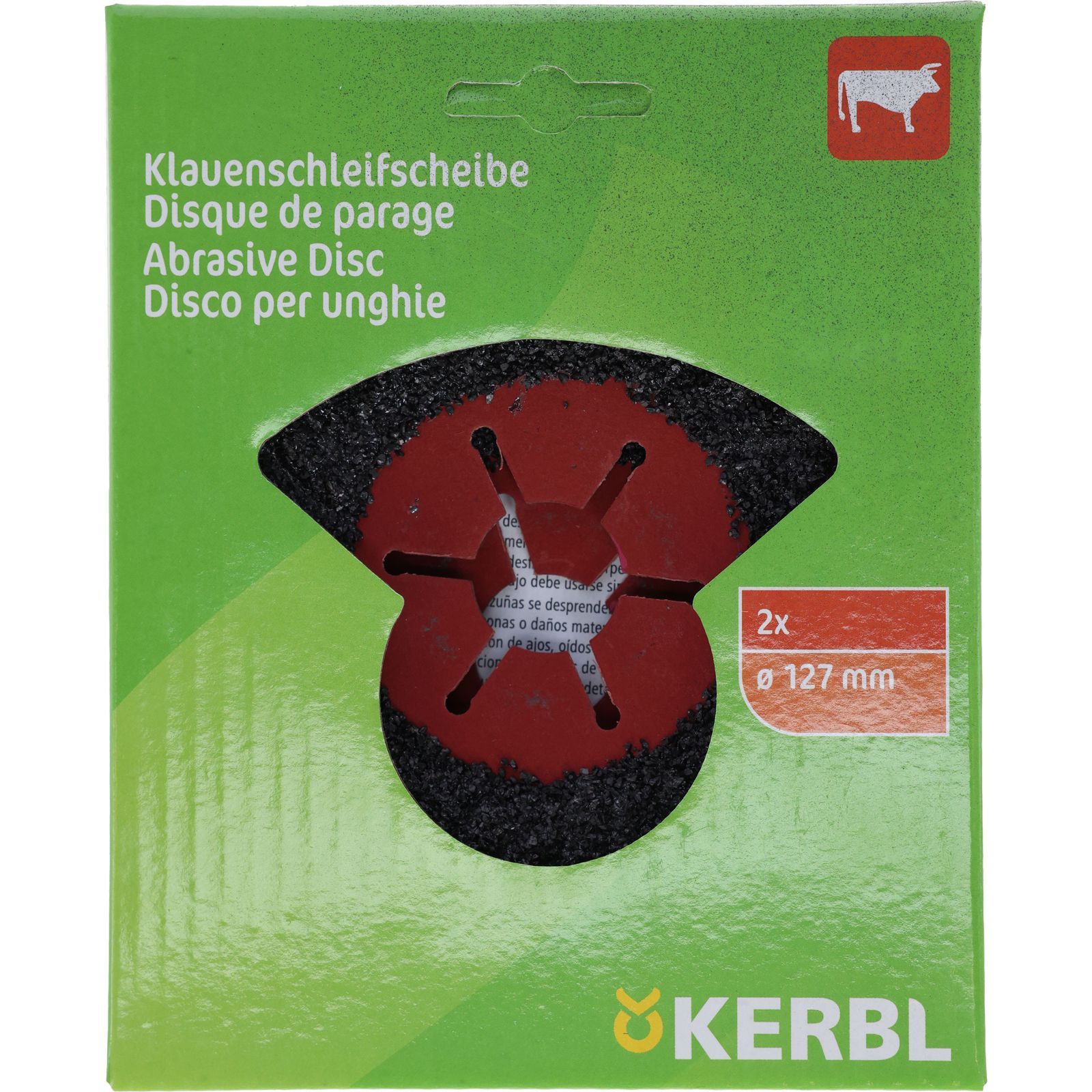 Kerbl hoof grinding disc for angle grinders, 127 mm, pack of 2