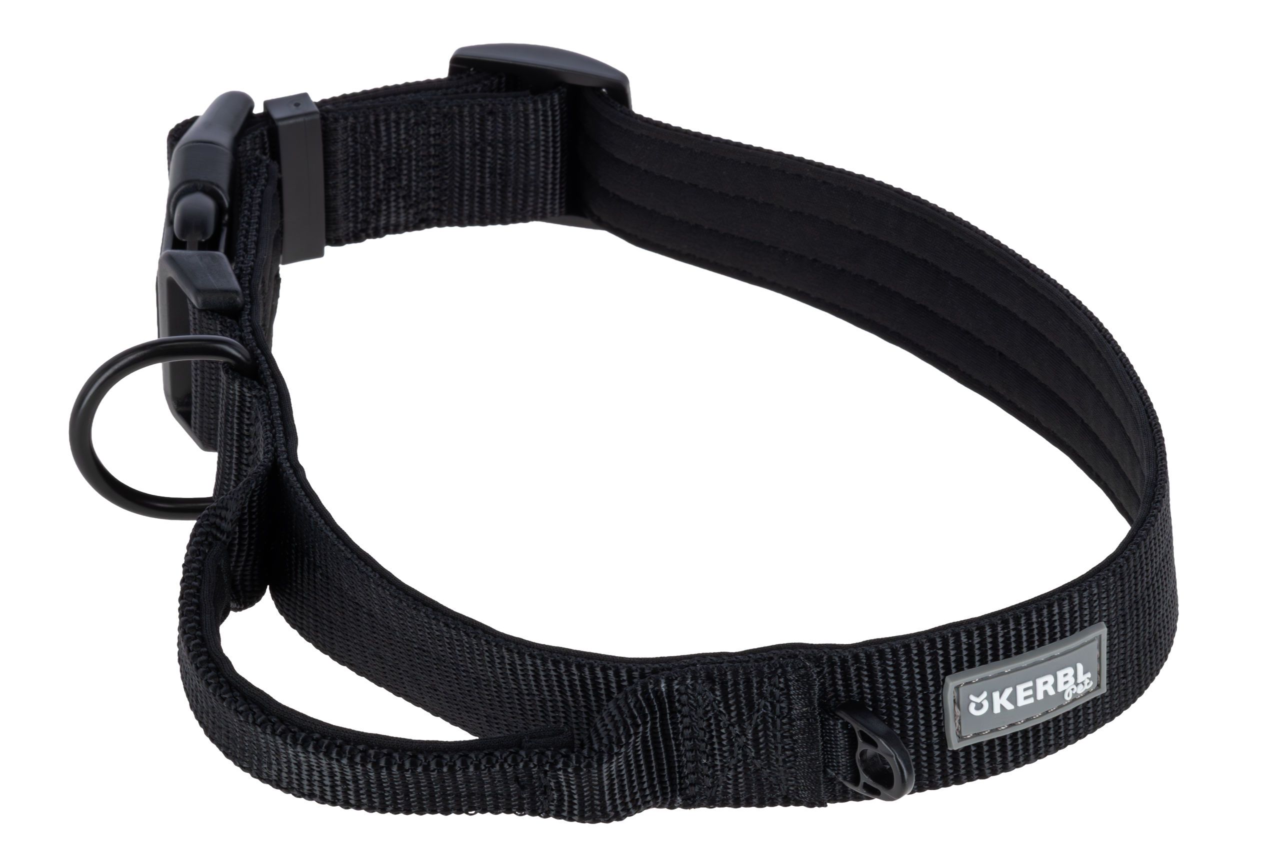 Hund, Hundehalsband, Gurtband, schwarz, verstellbar
