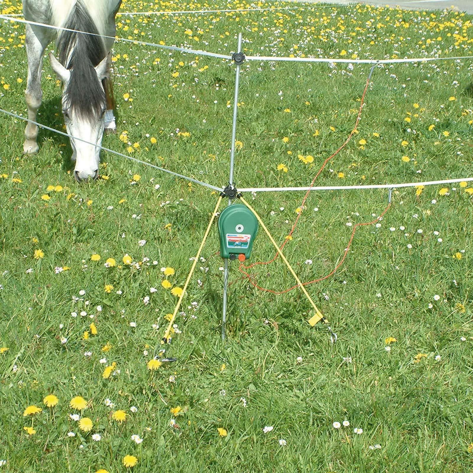 AKO Trail Rider Electric Fence Kit Complete with B40 Energiser, in use, in the paddock