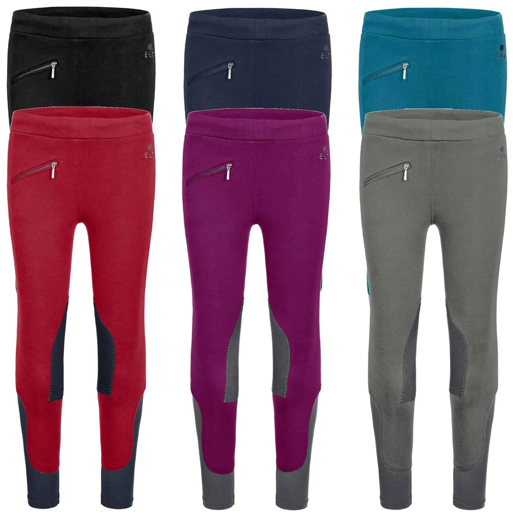 ELT Emmi gyermek lovagló leggings, éjkék/szürke, 140-es méret