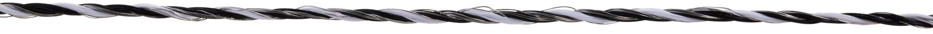 Fil de clôture électrique AKO PlatinumLine, noir/blanc, avec conducteurs cuivre et inox, détail