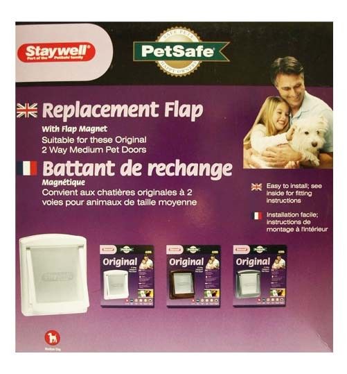 PetSafe Staywell Ersatzklappe für Hundetür 740, 755, 757, transparent, Verpackung