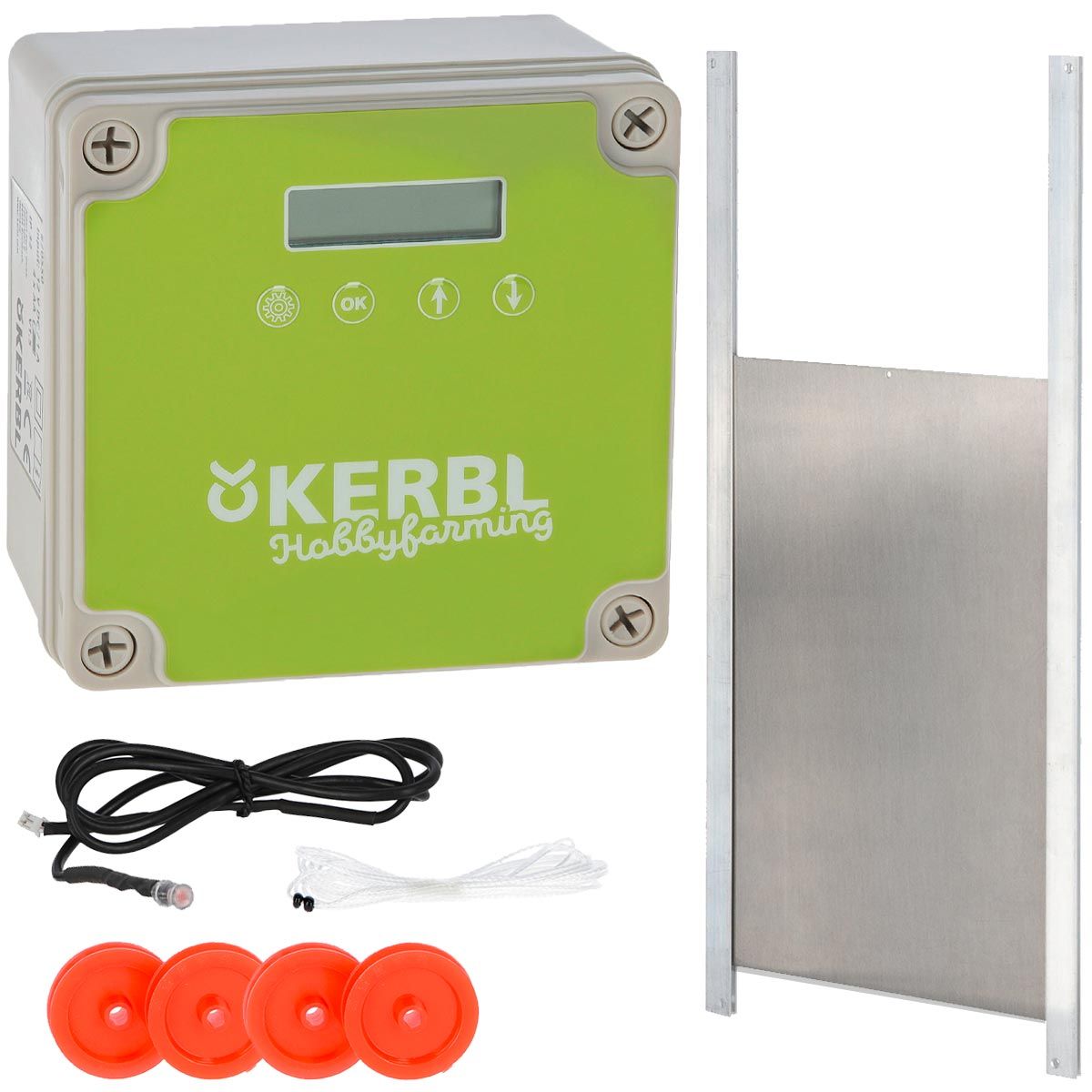 Kerbl Automatische Hühnertür mit Schieber