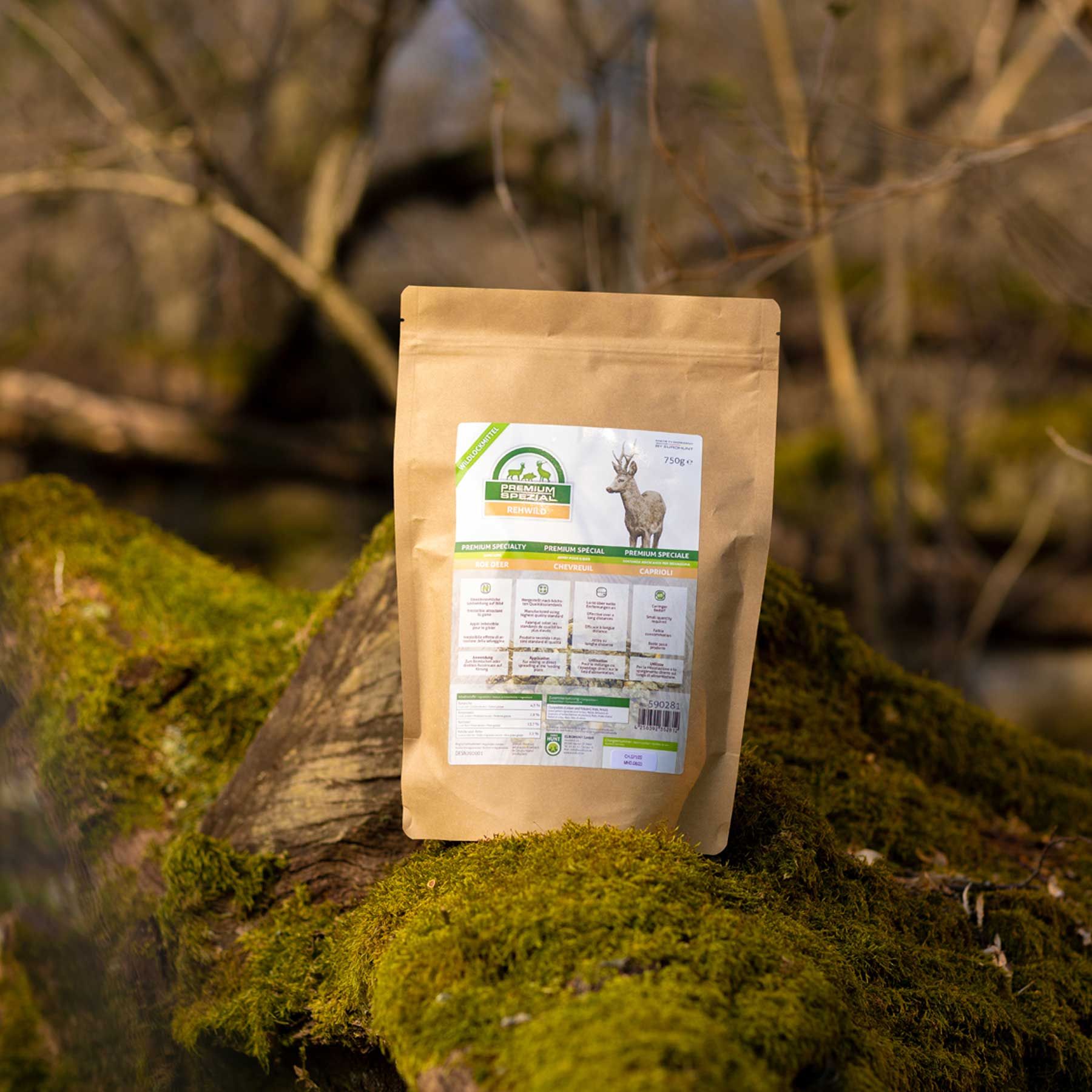 Attractif pour gibier Eurohunt Premium Spécial cerf 750 g, en utilisation