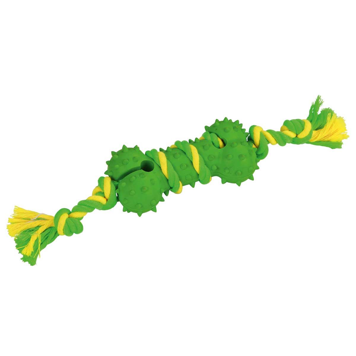 Kerbl Jouet pour Chien Os sur Corde, Caoutchouc/Coton, 30 cm, produit en vrac