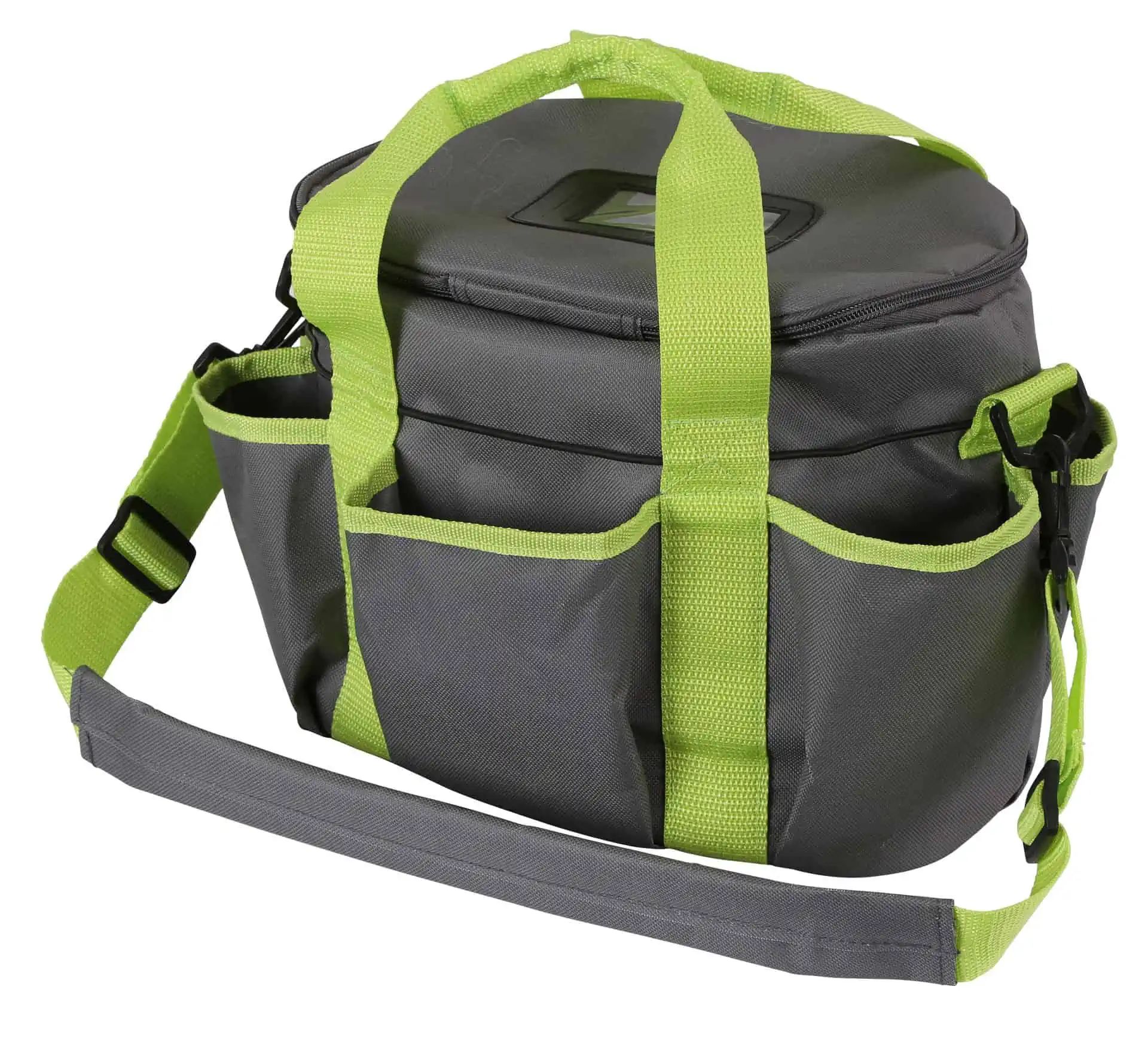 Borsa portaoggetti 27x22x22 antracite/pistacchio