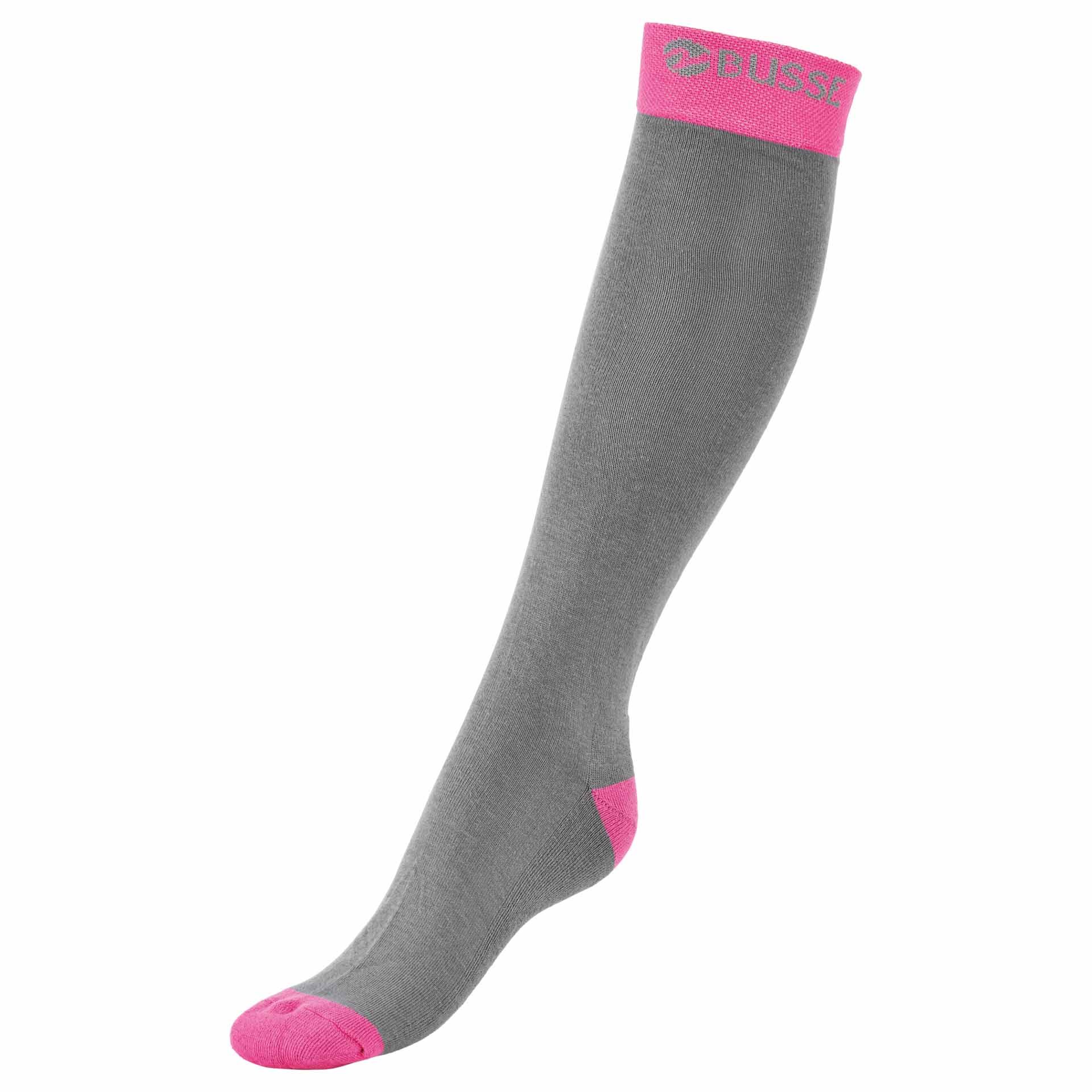 BUSSE Socken TRENDY 31-34 grey/fresh pink