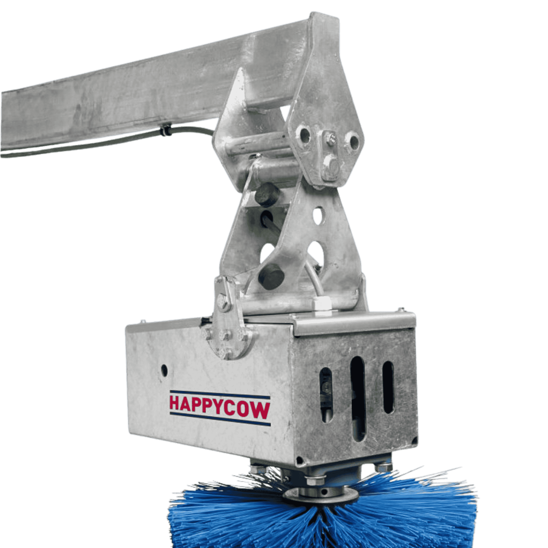 Kerbl Brosse à vaches HAPPYCOW MaxiSwing, Brosse pour bovins, détail, support
