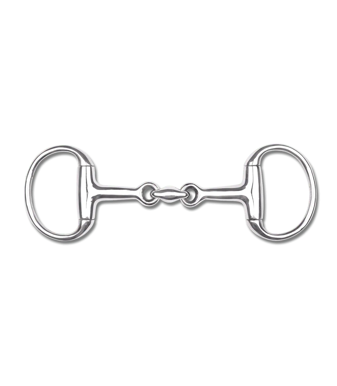 Pony Eggbutt Snaffle Bit, double-jointed, solid 10.5 cm