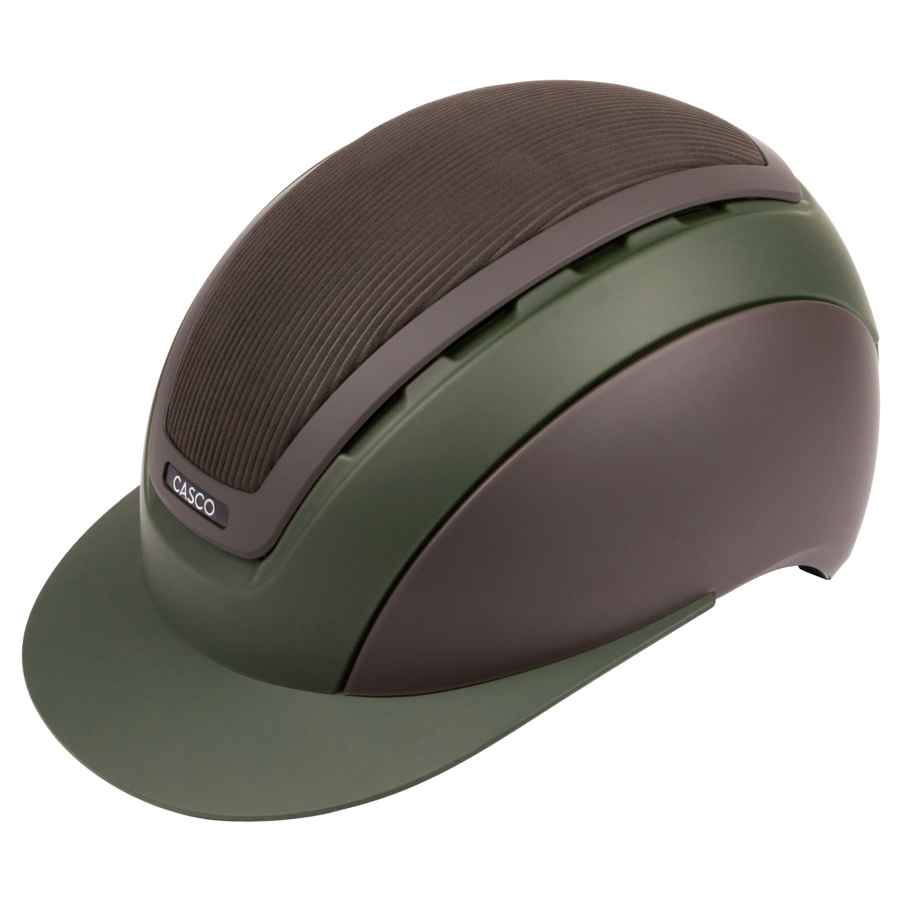 Casco ELITE Cottage Everwood Reithelm braun-olive, Country-Look, Seitenansicht