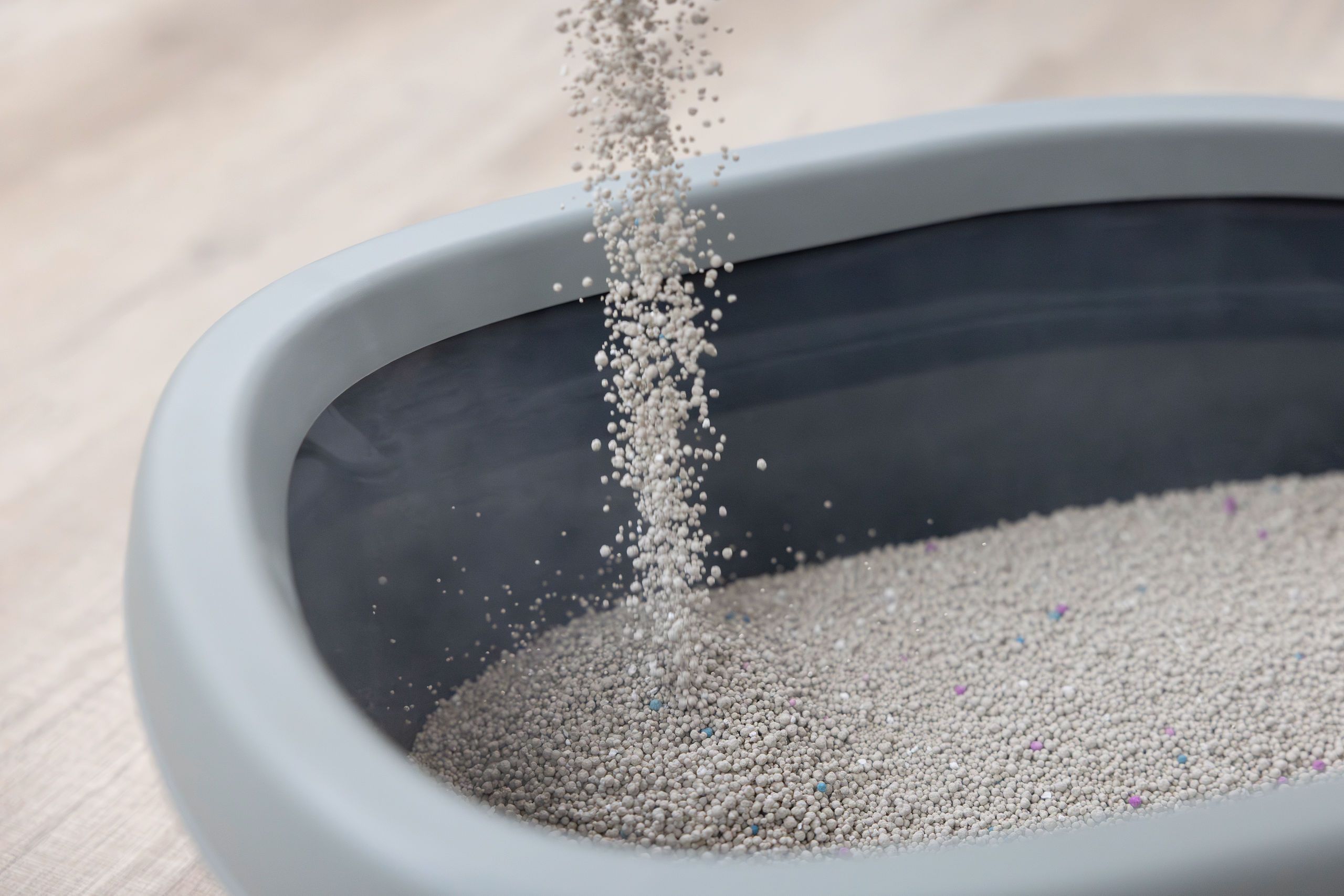 Katzenstreu, Pellets, Granulate, Körner, Geruchsbindung