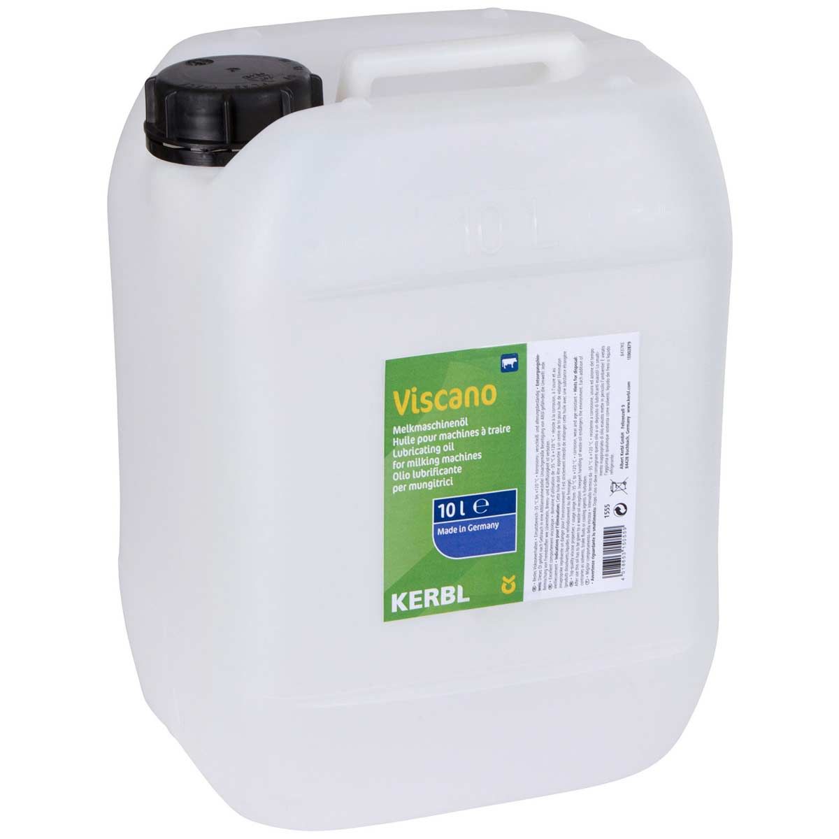 Kerbl Melkmaschinenöl VISCANO – Vakuumpumpenöl für Melkanlagen, 10 Liter