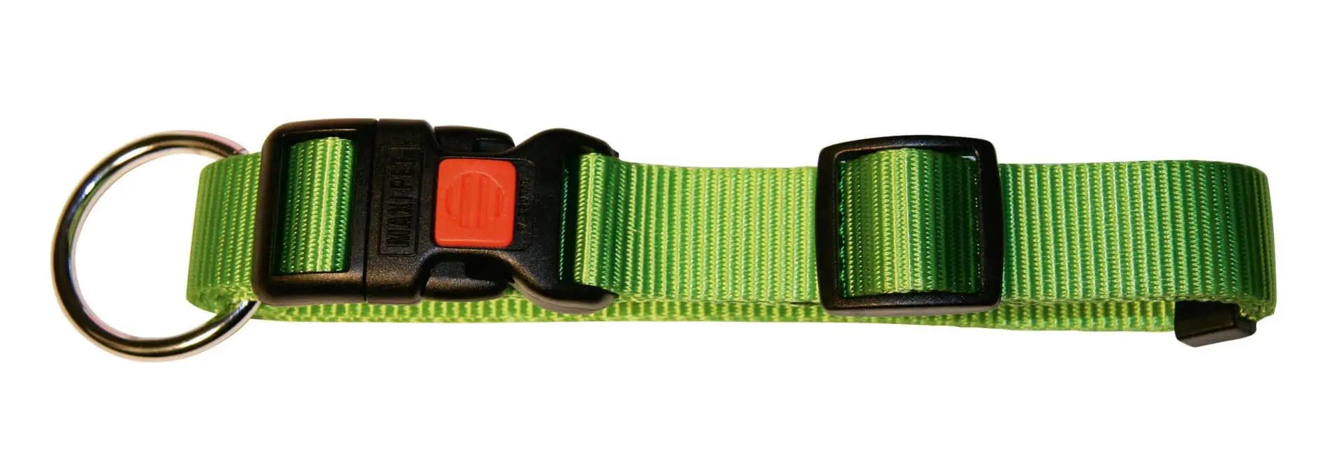 Kerbl Halsband Miami justerbar, slitstark nylon för hundar, framifrån