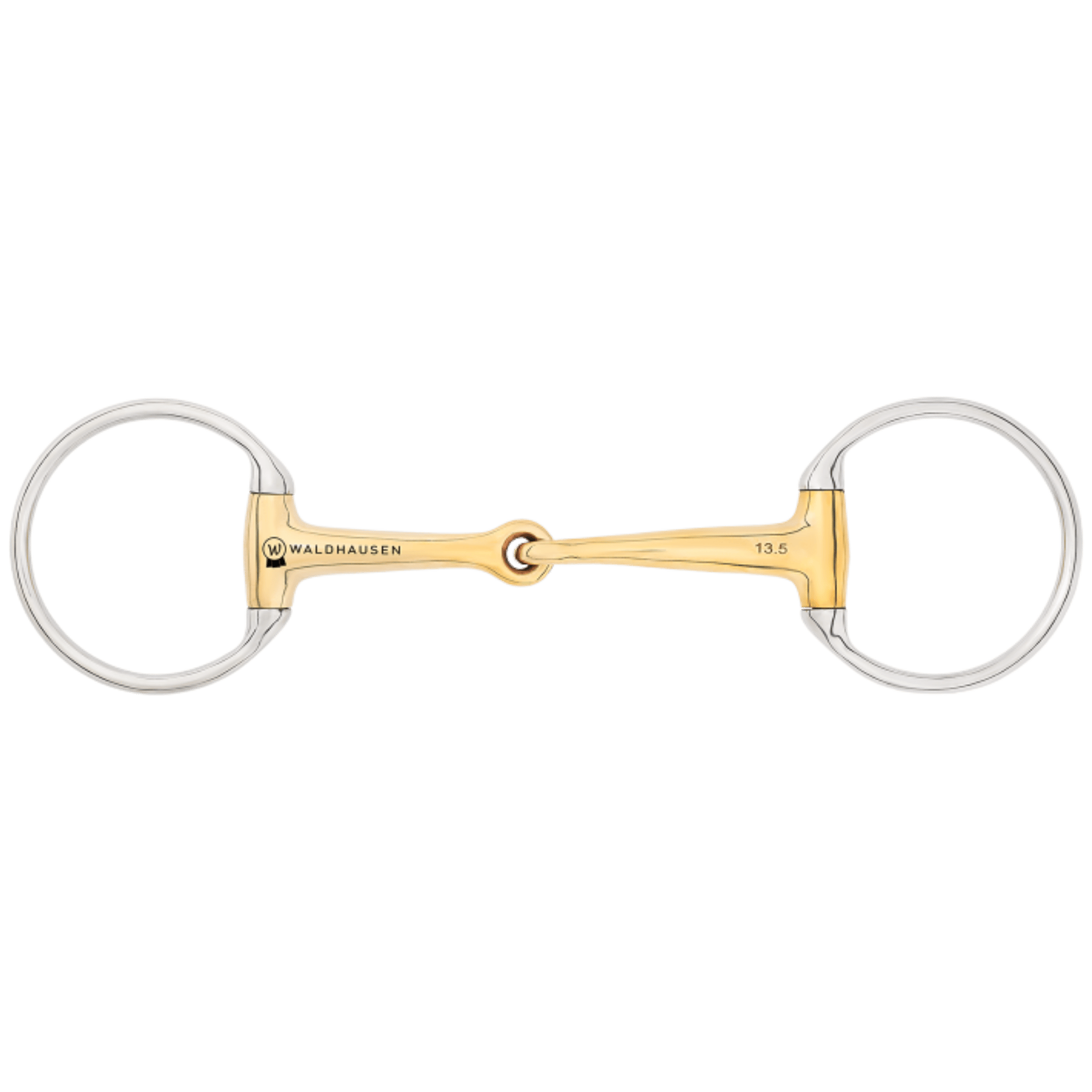 Beißring, Zungenzügel?, Edelstahl, Zweiring, Goldfarbig