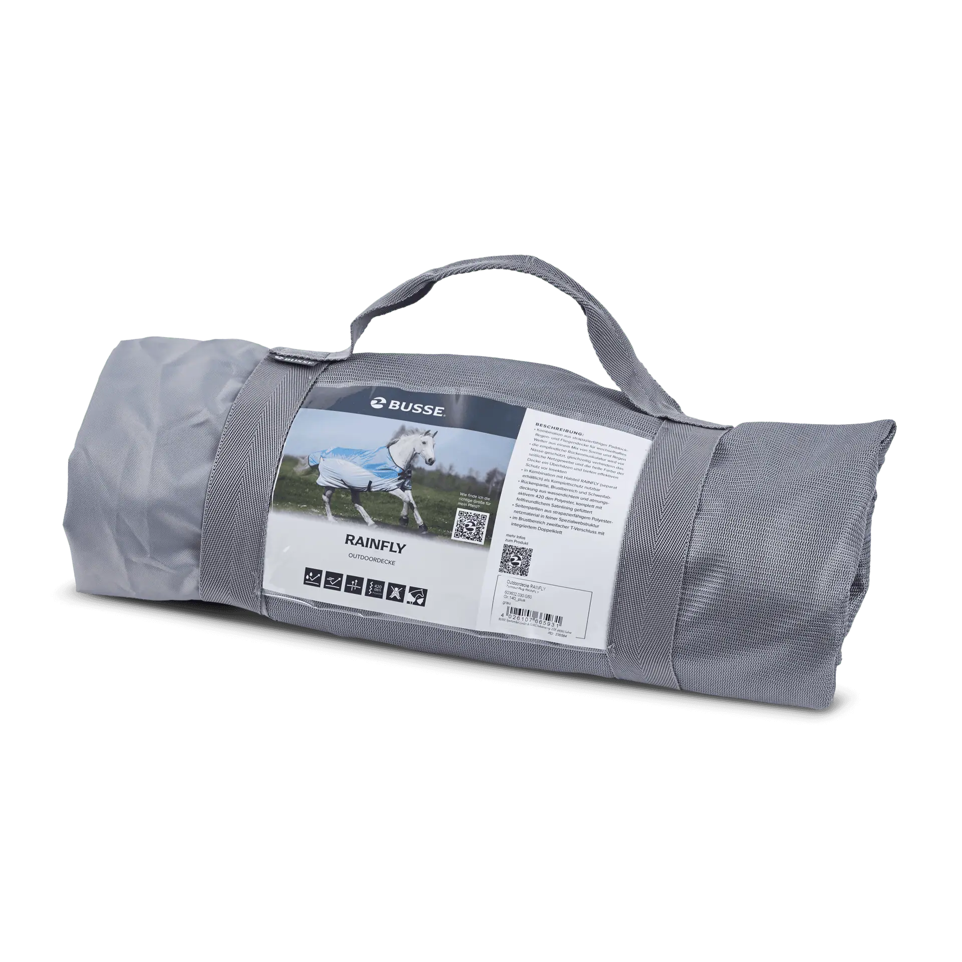 Couverture d'extérieur BUSSE RAINFLY, imperméable anti-mouches, emballage