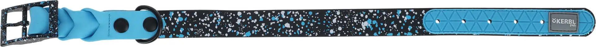 Kerbl Hundehalsband Lima, strapazierfähig, schwarz/blau, Vorderansicht