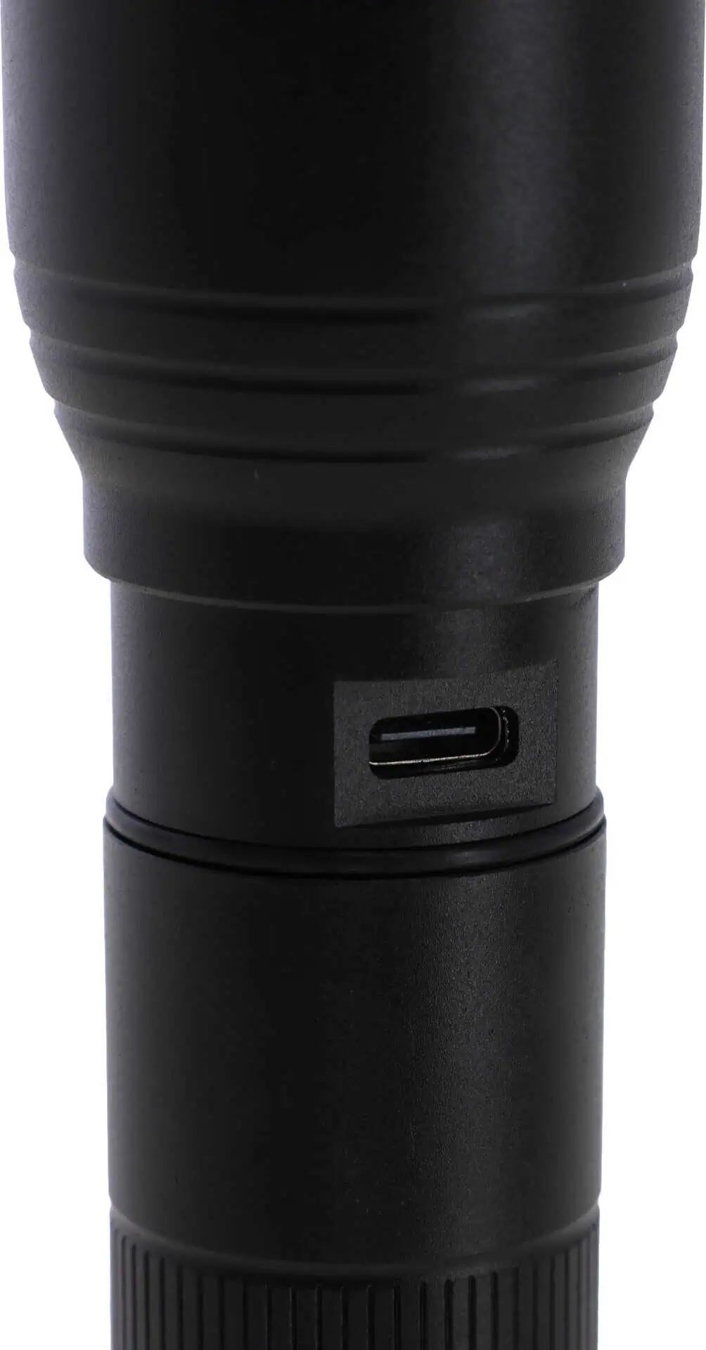 Kerbl LED Torch ProFire 1800, Rechargeable Flashlight, detail view, connection