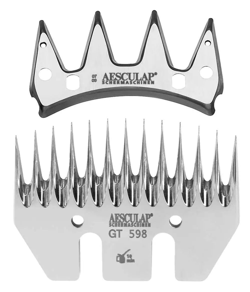 Ensemble de lames de tonte Aesculap Econom pour moutons