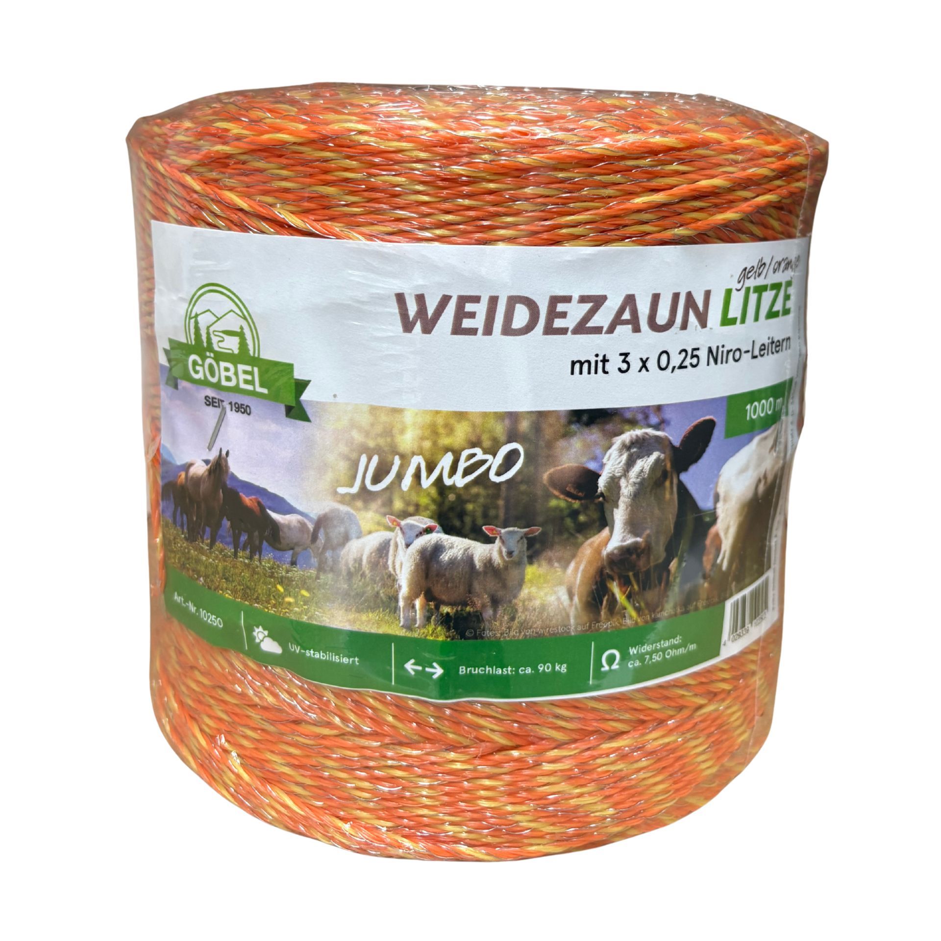 Jumbo-fil plastique 1000 m 3 x 0,25 inox