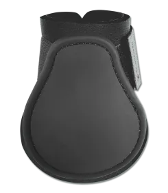 Schwarze Hufglocke mit Klettverschluss fuer Pferde
