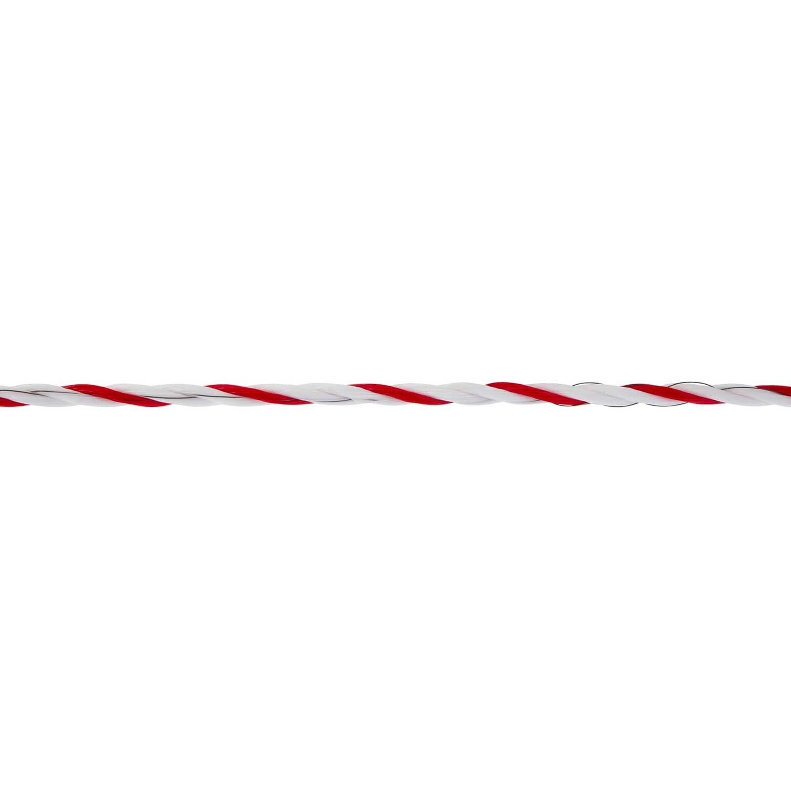 Corde de clôture électrique AKO TopLine Plus TriCOND Ø 6 mm, blanc-rouge, 400 m