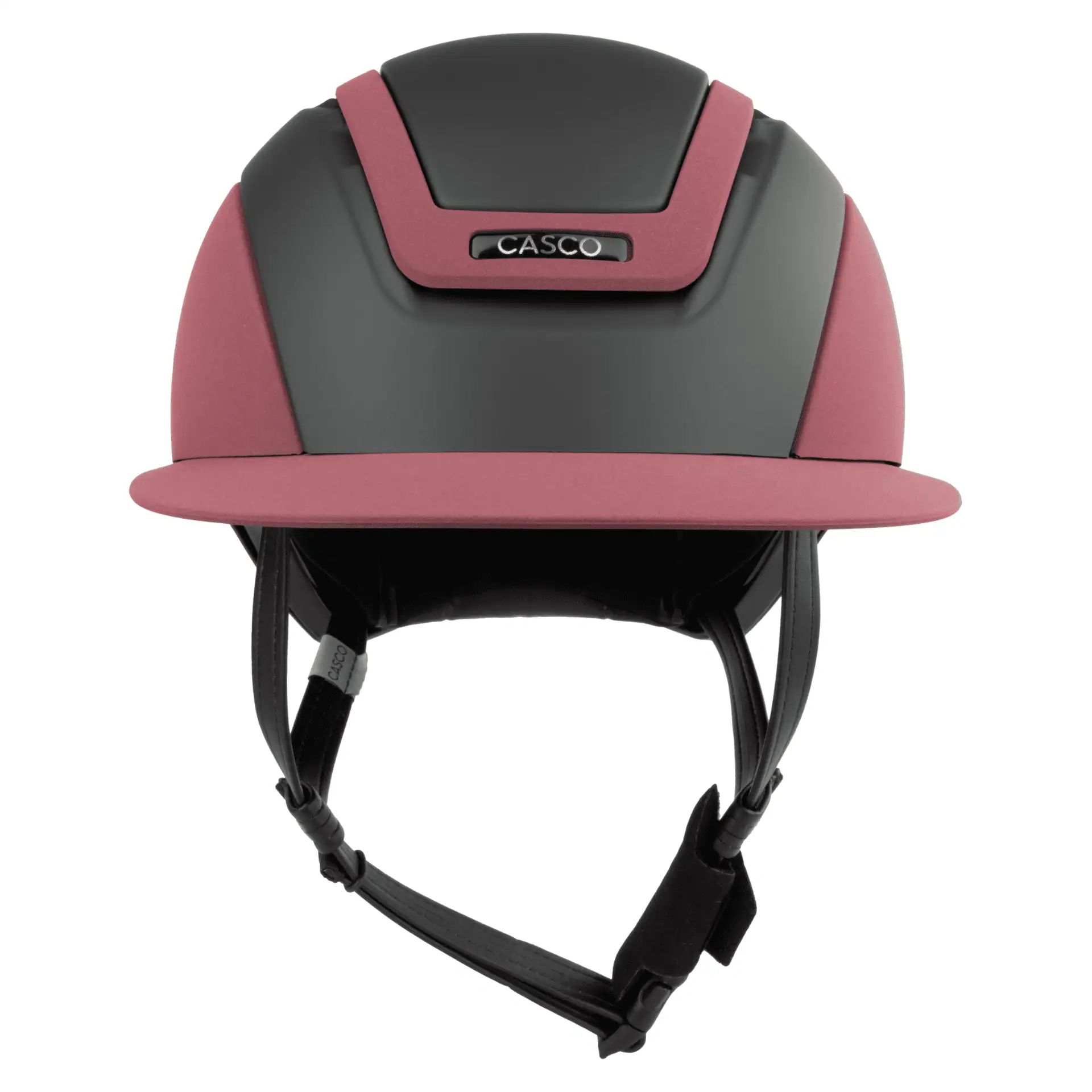 Casco Reithelm Elite Precision, Carbon-Top, sportlich & sicher, Velaris Burgund M