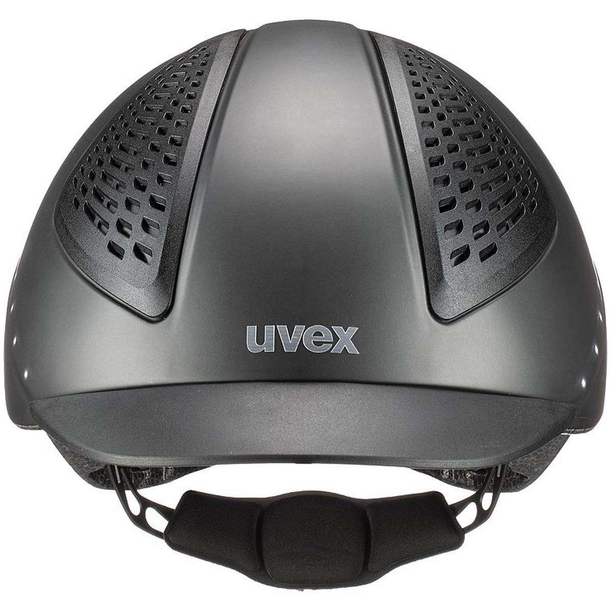 uvex exxential 2 LED Reithelm mit Helmbeleuchtung, schwarz matt, Rückansicht