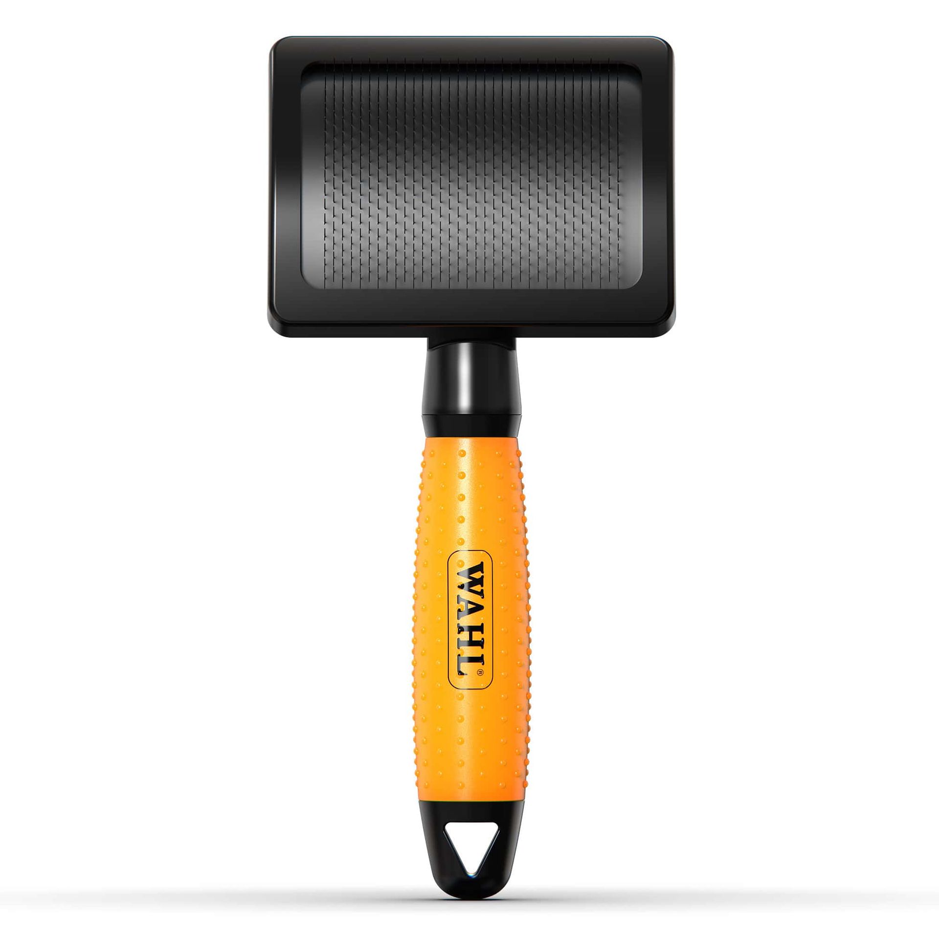 Wahl Brosse carde en nylon pour chiens, orange, soin doux