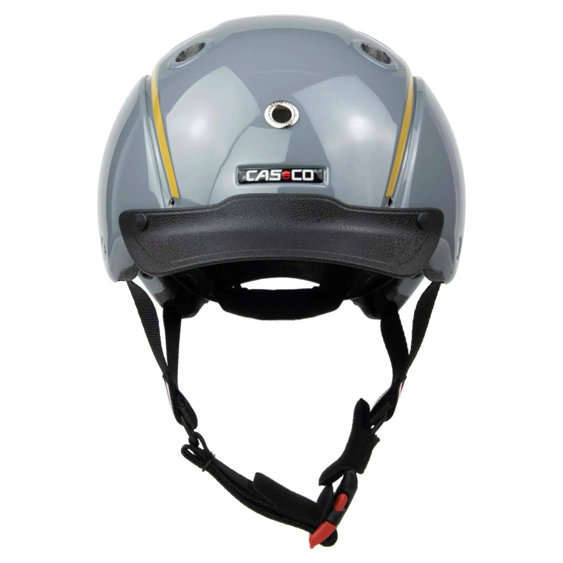 Casco NORI Children's Riding Helmet Grey Lucky Horse Ski, front view