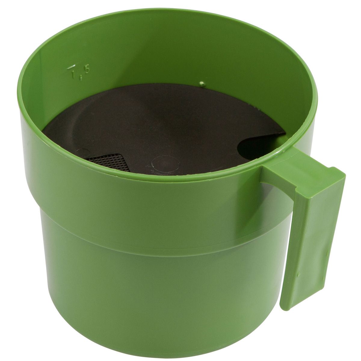 Kerbl Strip Cup for Milk Control, Green with Black Plate